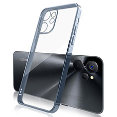 Custodia Silicone Trasparente Ultra Sottile Cover Morbida H01 per Realme 9i 5G Blu