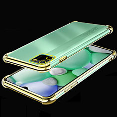 Custodia Silicone Trasparente Ultra Sottile Cover Morbida H01 per Realme C11 Oro