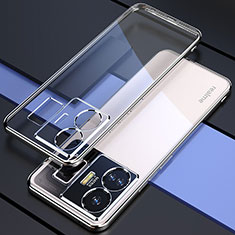 Custodia Silicone Trasparente Ultra Sottile Cover Morbida H01 per Realme GT Neo6 5G Argento