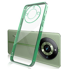 Custodia Silicone Trasparente Ultra Sottile Cover Morbida H01 per Realme Narzo 60 Pro 5G Verde