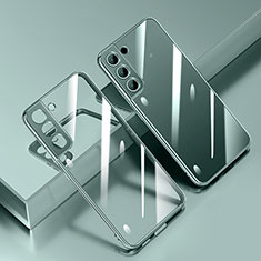 Custodia Silicone Trasparente Ultra Sottile Cover Morbida H01 per Samsung Galaxy S21 FE 5G Verde