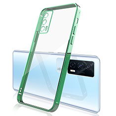 Custodia Silicone Trasparente Ultra Sottile Cover Morbida H01 per Vivo iQOO Neo5 5G Verde