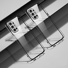 Custodia Silicone Trasparente Ultra Sottile Cover Morbida H01 per Vivo X70 Pro+ Plus 5G Argento
