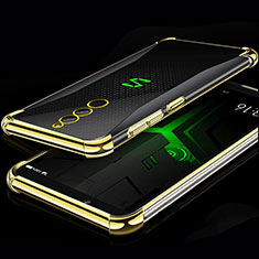 Custodia Silicone Trasparente Ultra Sottile Cover Morbida H01 per Xiaomi Black Shark Helo Oro