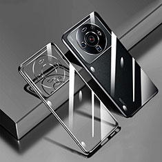 Custodia Silicone Trasparente Ultra Sottile Cover Morbida H01 per Xiaomi Mi 12S Ultra 5G Nero