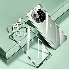 Custodia Silicone Trasparente Ultra Sottile Cover Morbida H01 per Xiaomi Mi 13 Ultra 5G Verde