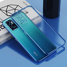 Custodia Silicone Trasparente Ultra Sottile Cover Morbida H01 per Xiaomi Redmi Note 10 5G Blu