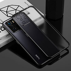 Custodia Silicone Trasparente Ultra Sottile Cover Morbida H01 per Xiaomi Redmi Note 10 Pro 5G Nero