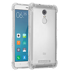 Custodia Silicone Trasparente Ultra Sottile Cover Morbida H01 per Xiaomi Redmi Note 3 MediaTek Chiaro