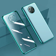 Custodia Silicone Trasparente Ultra Sottile Cover Morbida H01 per Xiaomi Redmi Note 9T 5G Verde