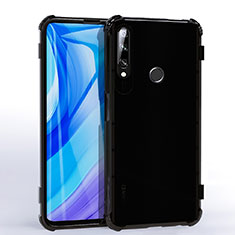 Custodia Silicone Trasparente Ultra Sottile Cover Morbida H02 per Huawei Enjoy 10 Plus Nero