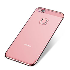 Custodia Silicone Trasparente Ultra Sottile Cover Morbida H02 per Huawei GR3 (2017) Oro Rosa