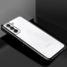 Custodia Silicone Trasparente Ultra Sottile Cover Morbida H02 per Samsung Galaxy S22 Plus 5G Nero