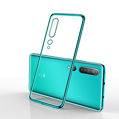 Custodia Silicone Trasparente Ultra Sottile Cover Morbida H02 per Xiaomi Mi 10 Verde