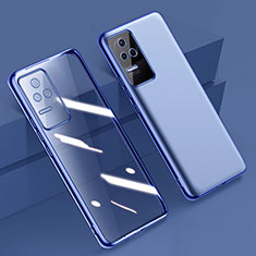 Custodia Silicone Trasparente Ultra Sottile Cover Morbida H02 per Xiaomi Poco F4 5G Blu