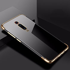 Custodia Silicone Trasparente Ultra Sottile Cover Morbida H02 per Xiaomi Redmi K20 Pro Oro