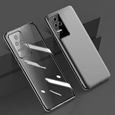 Custodia Silicone Trasparente Ultra Sottile Cover Morbida H02 per Xiaomi Redmi K40S 5G Nero