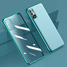 Custodia Silicone Trasparente Ultra Sottile Cover Morbida H02 per Xiaomi Redmi Note 10T 5G Verde