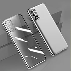 Custodia Silicone Trasparente Ultra Sottile Cover Morbida H02 per Xiaomi Redmi Note 11 SE 5G Argento