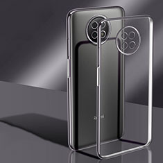 Custodia Silicone Trasparente Ultra Sottile Cover Morbida H02 per Xiaomi Redmi Note 9T 5G Nero
