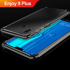 Custodia Silicone Trasparente Ultra Sottile Cover Morbida H03 per Huawei Enjoy 9 Plus Nero