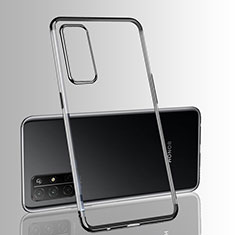 Custodia Silicone Trasparente Ultra Sottile Cover Morbida H03 per Huawei Honor 30S Nero