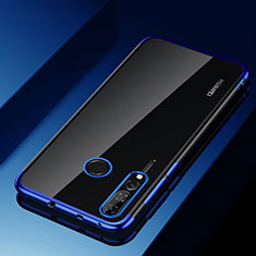 Custodia Silicone Trasparente Ultra Sottile Cover Morbida H03 per Huawei P Smart+ Plus (2019) Blu