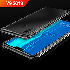Custodia Silicone Trasparente Ultra Sottile Cover Morbida H03 per Huawei Y9 (2019) Nero