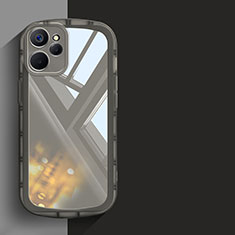 Custodia Silicone Trasparente Ultra Sottile Cover Morbida H03 per Realme 9i 5G Nero