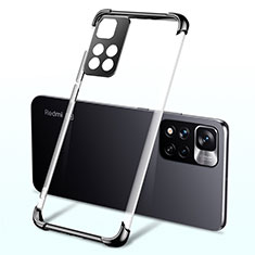 Custodia Silicone Trasparente Ultra Sottile Cover Morbida H03 per Xiaomi Mi 11i 5G (2022) Nero