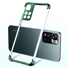 Custodia Silicone Trasparente Ultra Sottile Cover Morbida H03 per Xiaomi Mi 11i 5G (2022) Verde