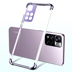 Custodia Silicone Trasparente Ultra Sottile Cover Morbida H03 per Xiaomi Mi 11i 5G (2022) Viola