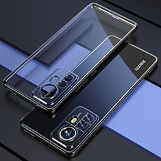 Custodia Silicone Trasparente Ultra Sottile Cover Morbida H03 per Xiaomi Mi 12S 5G Nero
