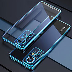 Custodia Silicone Trasparente Ultra Sottile Cover Morbida H03 per Xiaomi Mi 12X 5G Blu