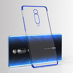 Custodia Silicone Trasparente Ultra Sottile Cover Morbida H03 per Xiaomi Mi 9T Blu
