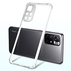 Custodia Silicone Trasparente Ultra Sottile Cover Morbida H03 per Xiaomi Redmi Note 11 5G Chiaro