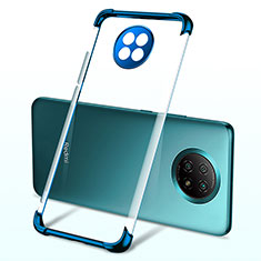 Custodia Silicone Trasparente Ultra Sottile Cover Morbida H03 per Xiaomi Redmi Note 9T 5G Blu