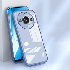 Custodia Silicone Trasparente Ultra Sottile Cover Morbida H04 per Realme Narzo 60 5G Blu