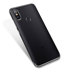 Custodia Silicone Trasparente Ultra Sottile Cover Morbida H04 per Xiaomi Mi A2 Nero