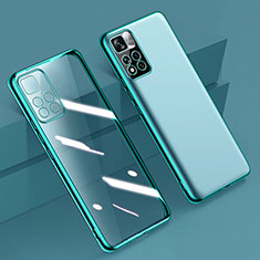 Custodia Silicone Trasparente Ultra Sottile Cover Morbida H04 per Xiaomi Poco X4 NFC Verde
