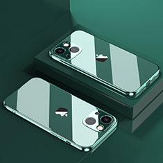 Custodia Silicone Trasparente Ultra Sottile Cover Morbida H05 per Apple iPhone 14 Plus Verde