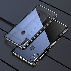Custodia Silicone Trasparente Ultra Sottile Cover Morbida H05 per Xiaomi Mi Mix 3 Nero