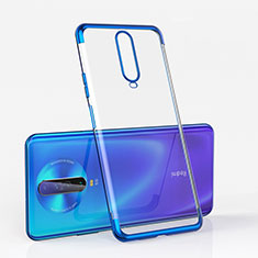 Custodia Silicone Trasparente Ultra Sottile Cover Morbida H05 per Xiaomi Redmi K30 5G Blu