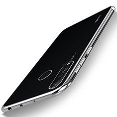 Custodia Silicone Trasparente Ultra Sottile Cover Morbida H06 per Huawei Nova 4 Argento