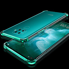 Custodia Silicone Trasparente Ultra Sottile Cover Morbida H07 per Huawei Nova 5i Pro Verde