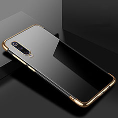 Custodia Silicone Trasparente Ultra Sottile Cover Morbida H08 per Xiaomi Mi 9 Pro Oro