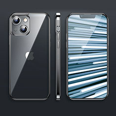 Custodia Silicone Trasparente Ultra Sottile Cover Morbida H09 per Apple iPhone 13 Nero