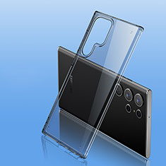 Custodia Silicone Trasparente Ultra Sottile Cover Morbida H11 per Samsung Galaxy S21 Ultra 5G Grigio