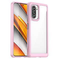 Custodia Silicone Trasparente Ultra Sottile Cover Morbida JS1 per Xiaomi Mi 11X Pro 5G Rosa