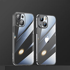 Custodia Silicone Trasparente Ultra Sottile Cover Morbida LD3 per Apple iPhone 15 Nero